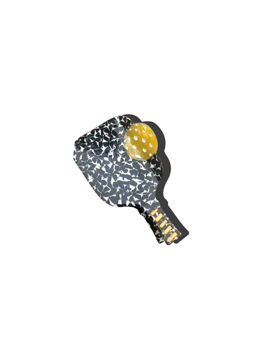 Pickleball Paddle Claw Hair Clip