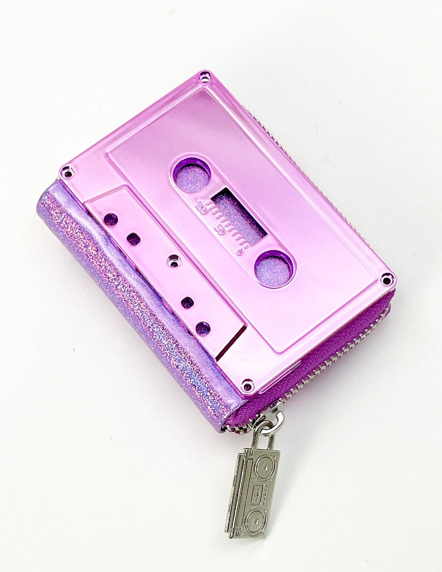 Retro Cassette Tape Wallet - Lavender