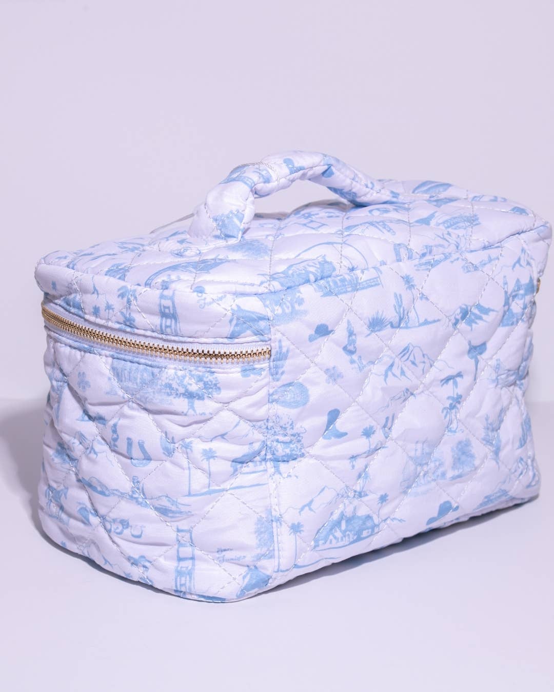 Coastal Cowboy Toile Train Case