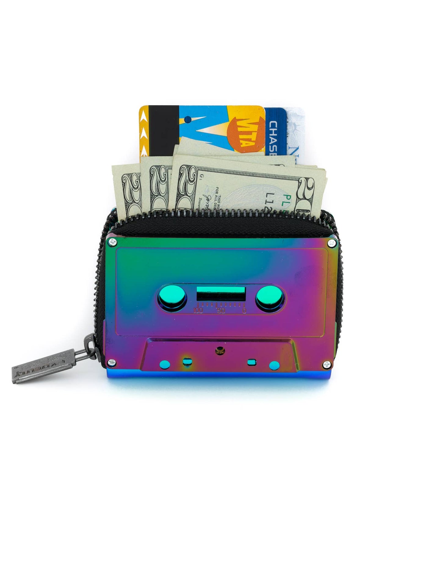 Retro Cassette Tape Wallet - Electro Black