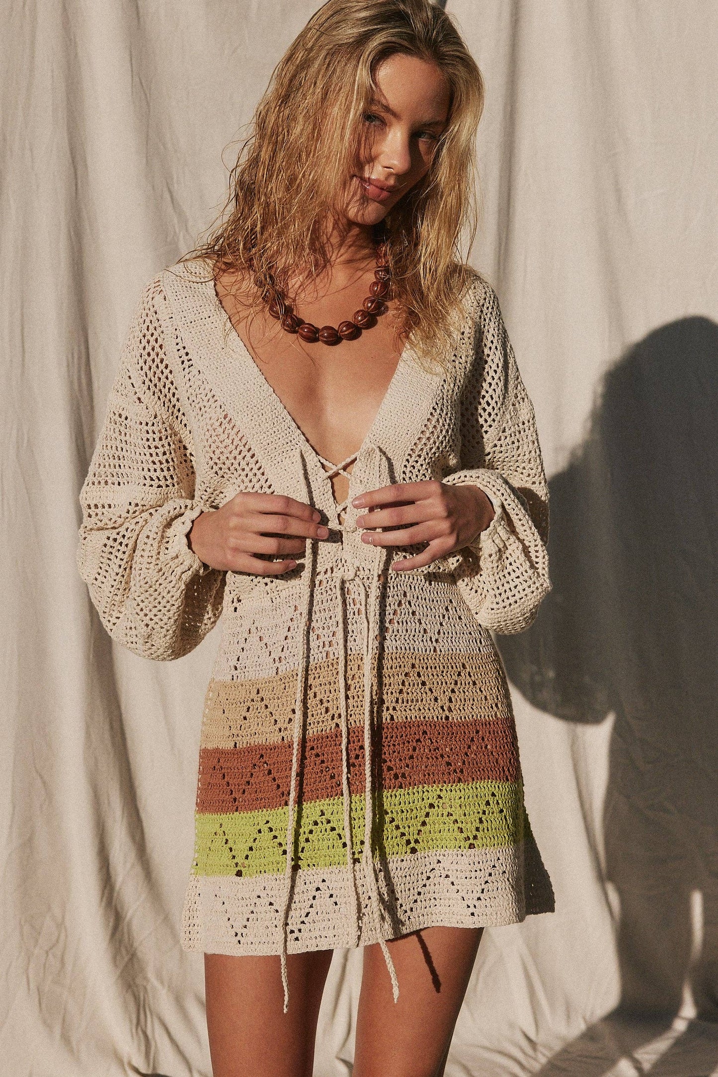 Palermo Mini Dress - Coastal Sand