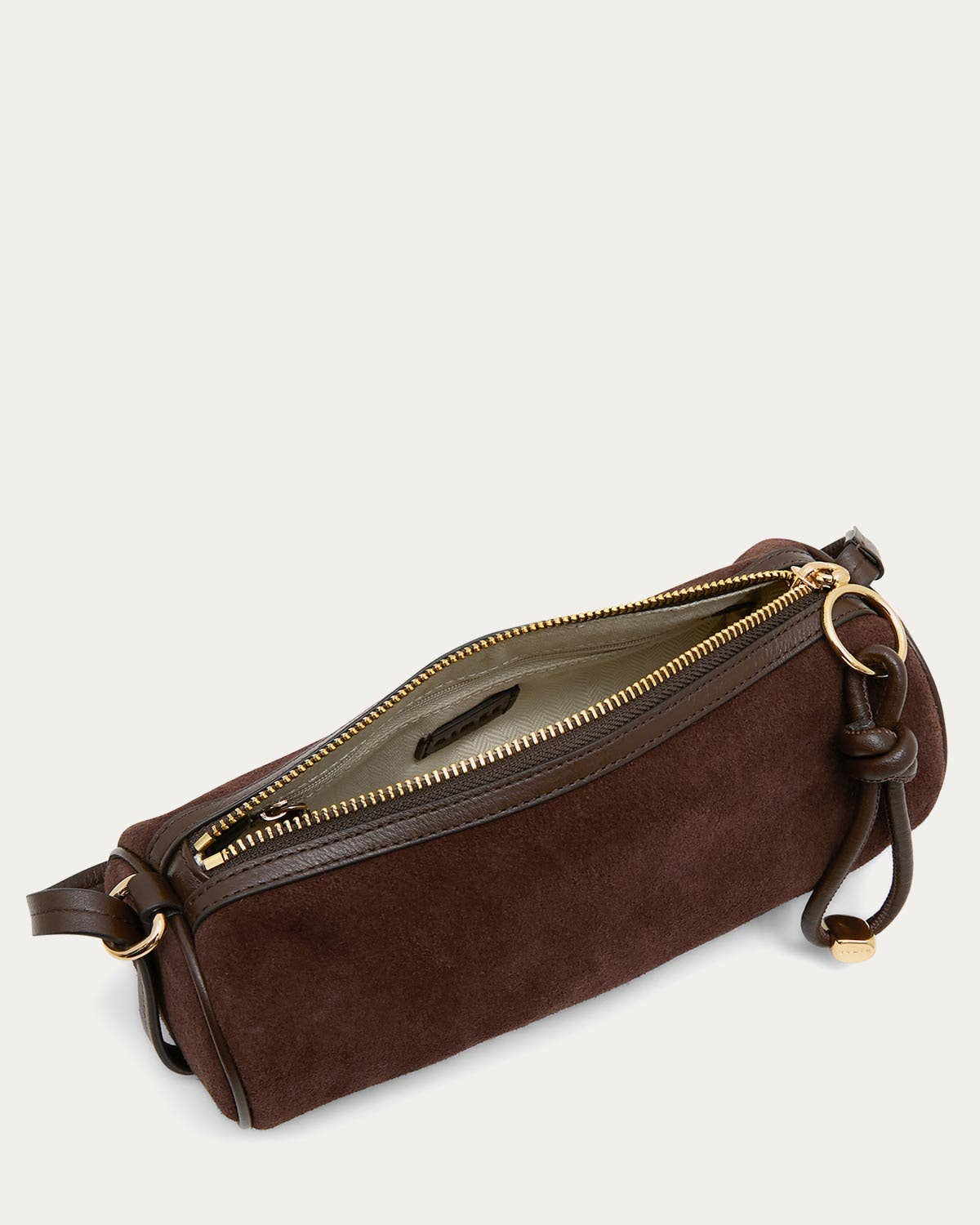 Skipper Barrel Convertible Shoulder - Fudge Suede