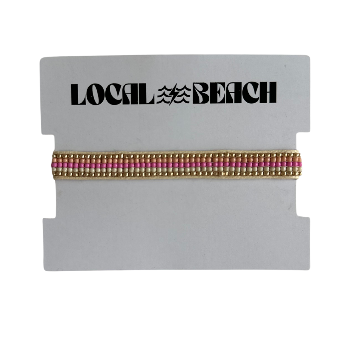 Local Beach Stripe Beaded Bracelet