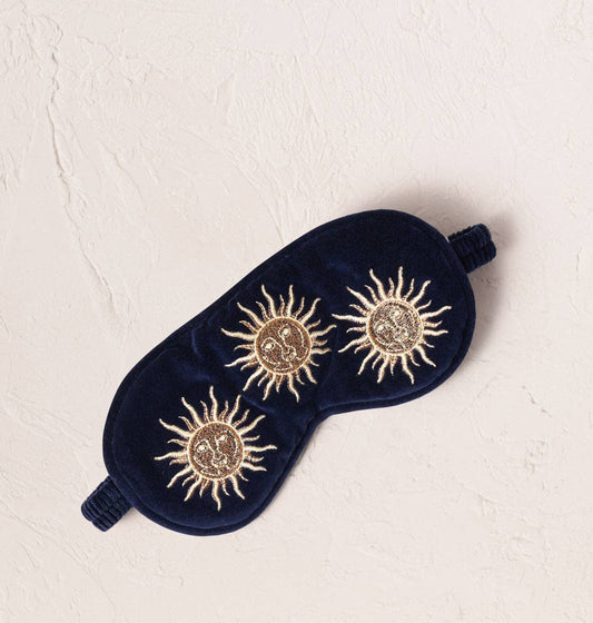 Sun Goddess Eye Mask - Navy