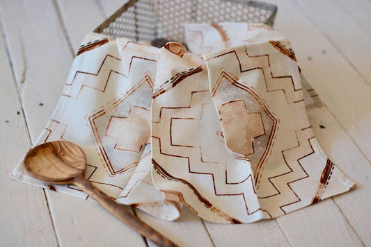 Rustic Geometric Tea Towel