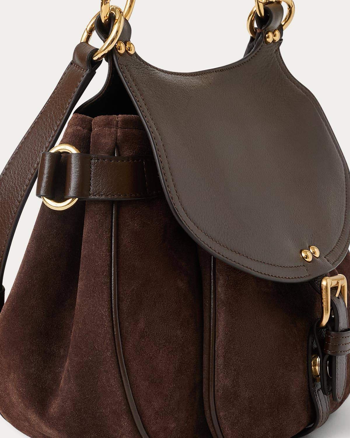 Dash Convertible Crossbody - Fudge Suede