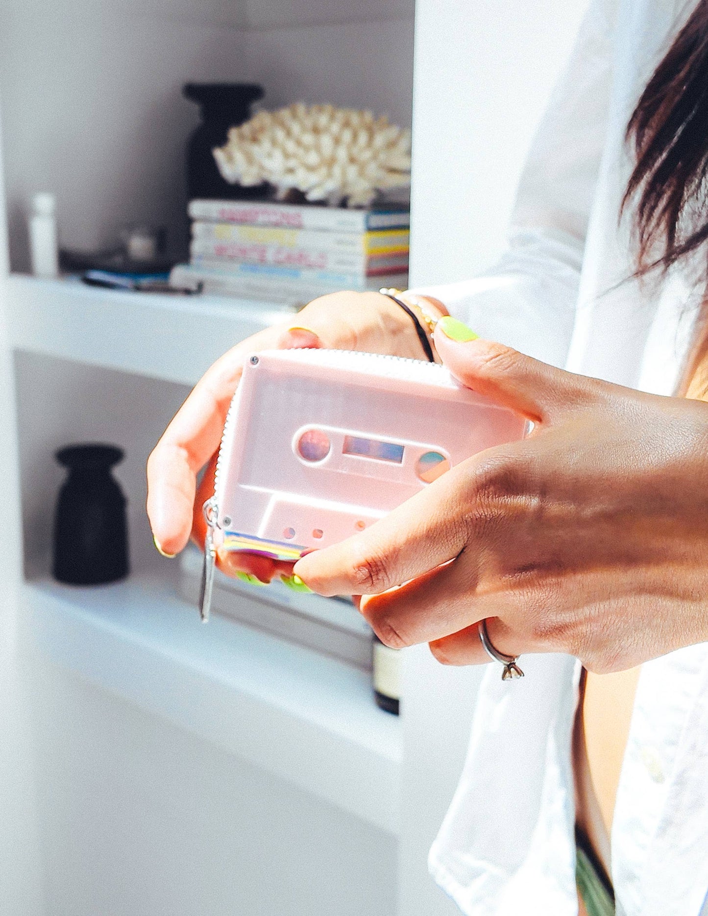 Retro Cassette Tape Wallet - Pink