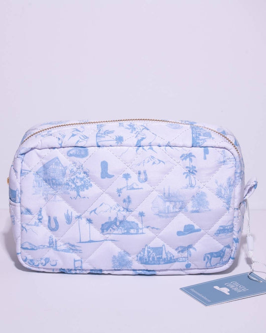 Coastal Cowboy Toile Travel Bag