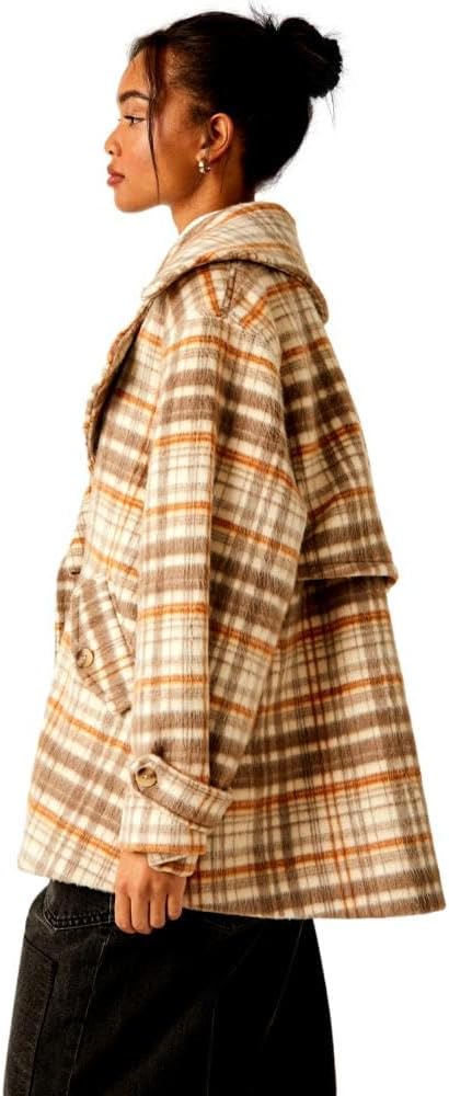 Highlands Wool Peacoat - Brown