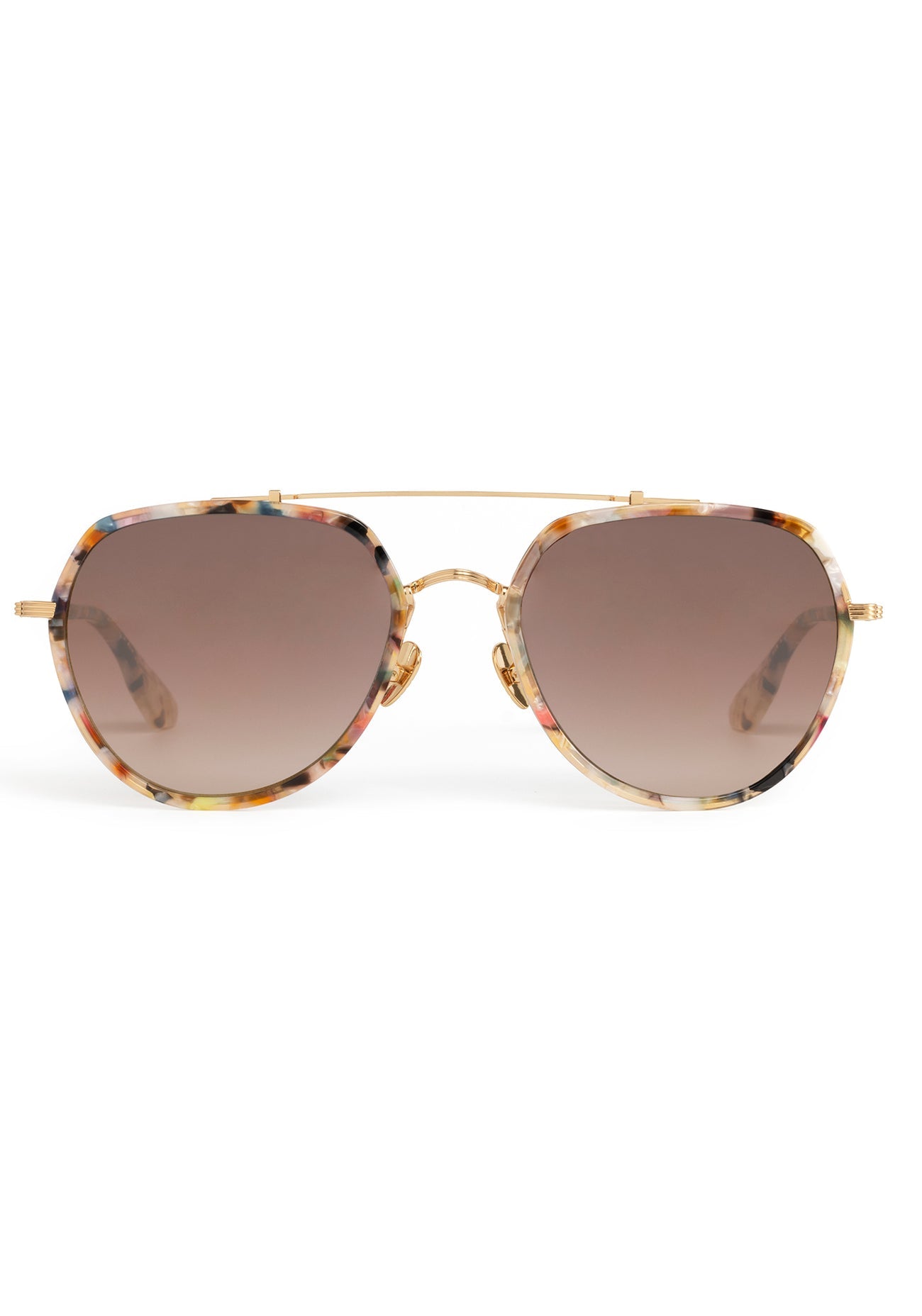 Baker Sunglasses - 18K Titanium + Gelato Mirrored