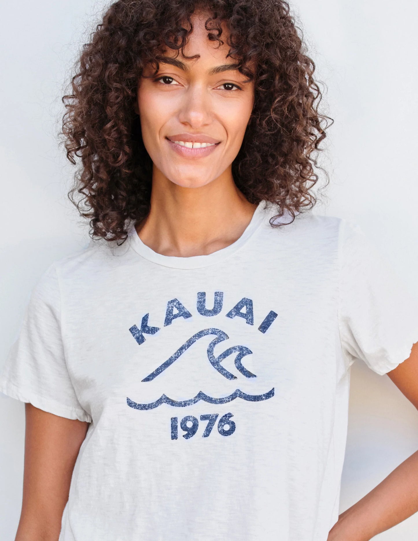 Kauai Short Sleeve Crew - Cream