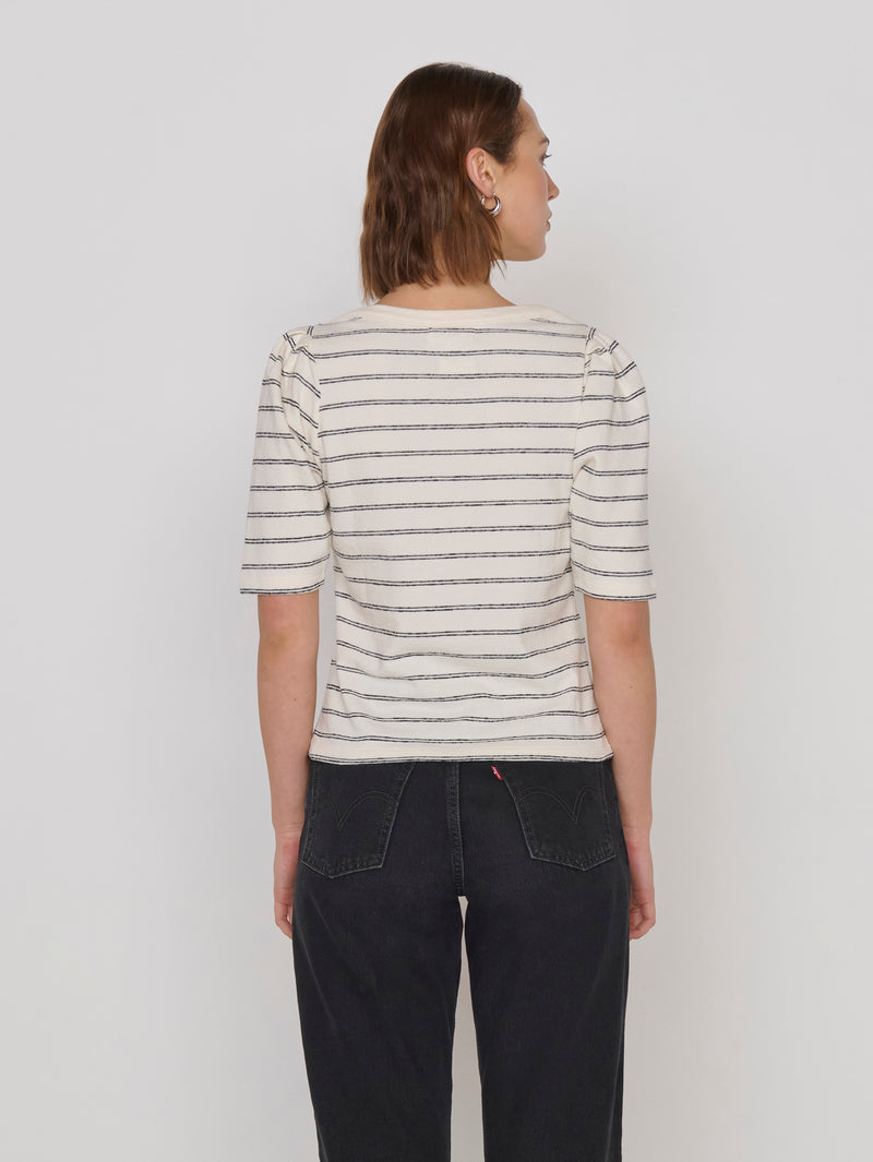 Woman in a striped top