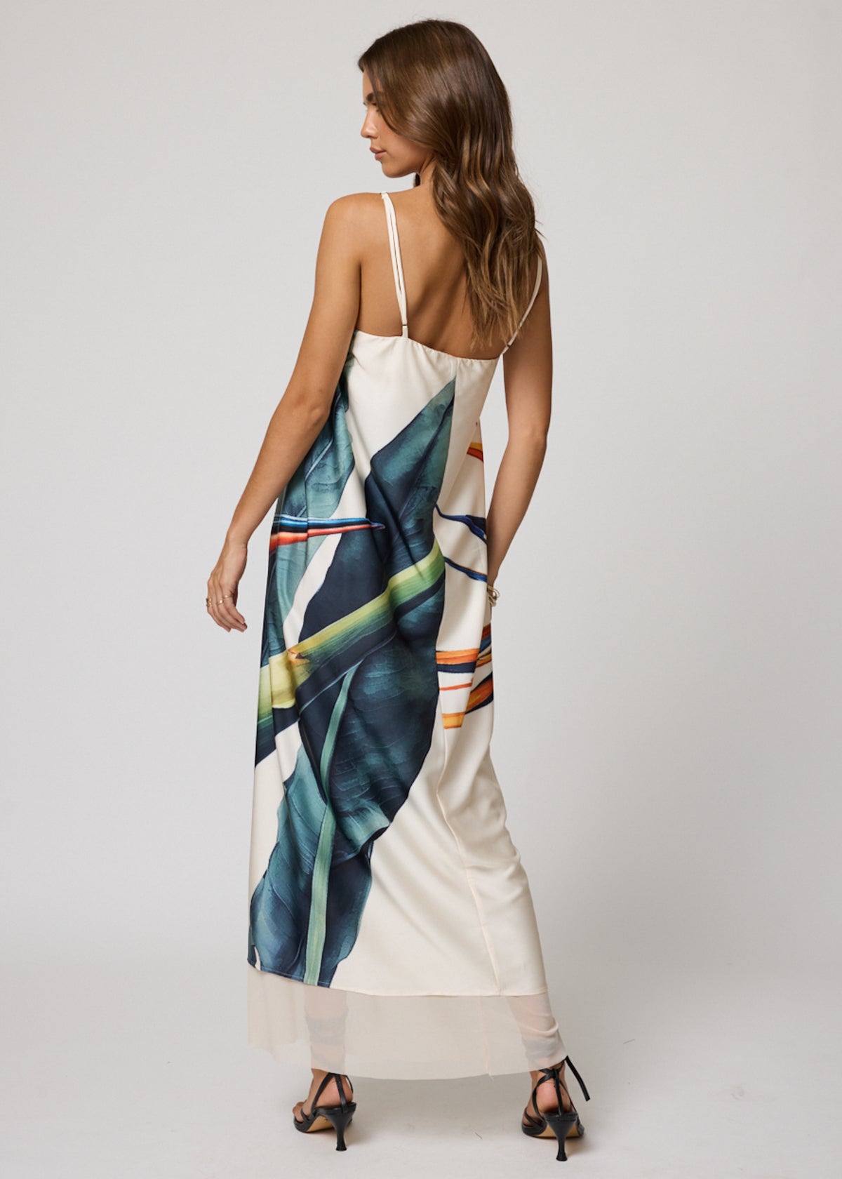 The Catalina Maxi Slip Dress - Bird of Paradise