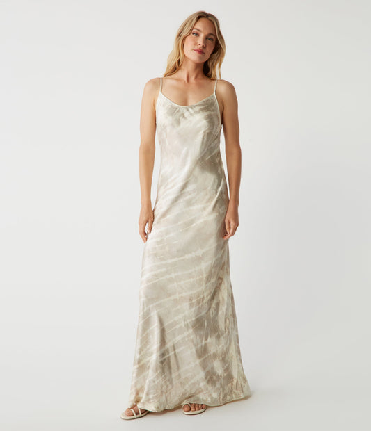 Cressida Maxi Dress - Champagne Combo