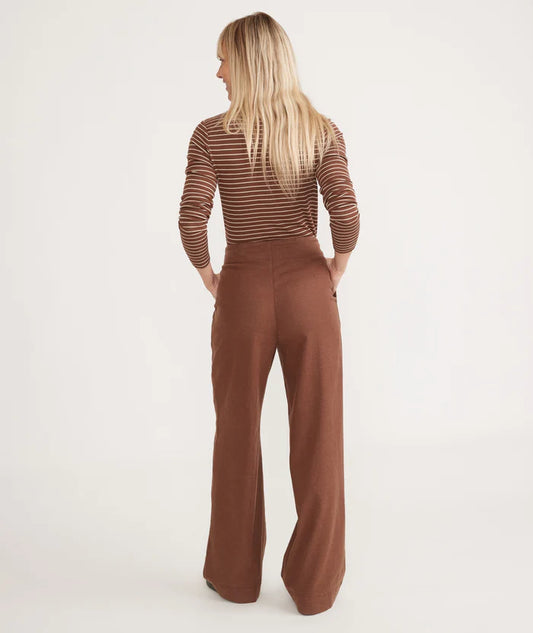Flora High Waisted Trouser - Pinecone