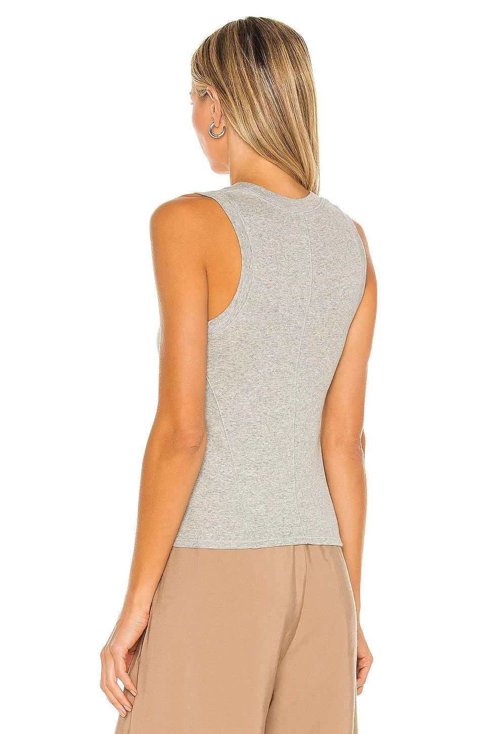 U-Neck Tank - Heather Grey