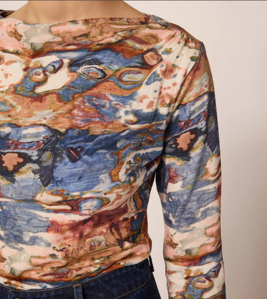 Celeste Top - Murano Print