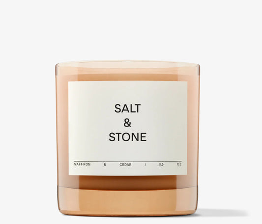 Salt & Stone Candle - Saffron & Cedar