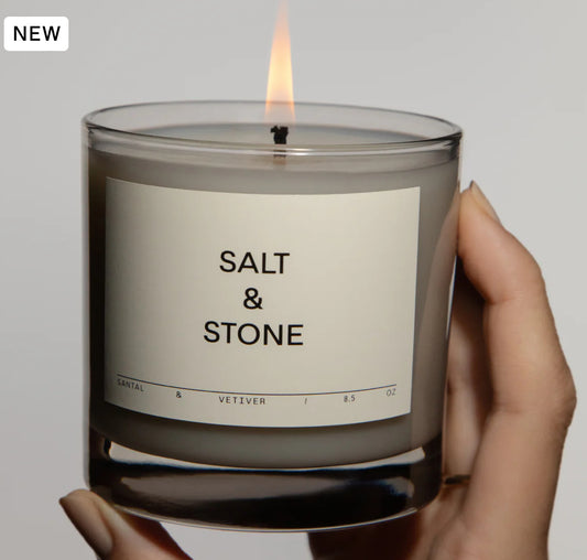 Salt & Stone Candle - Santal & Vetiver