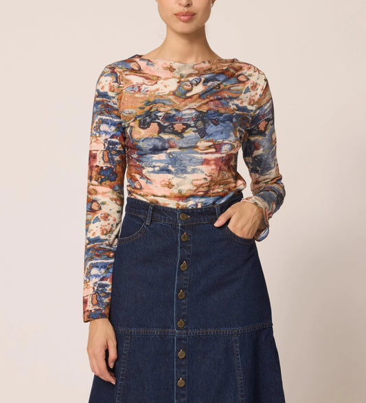 Celeste Top - Murano Print