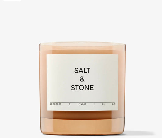 Salt & Stone Candle - Bergamot & Hinoki