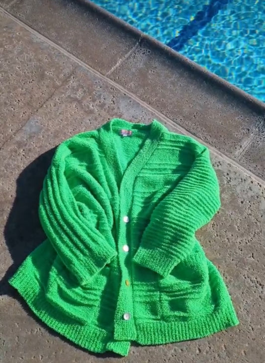 Neon Green Cardigan