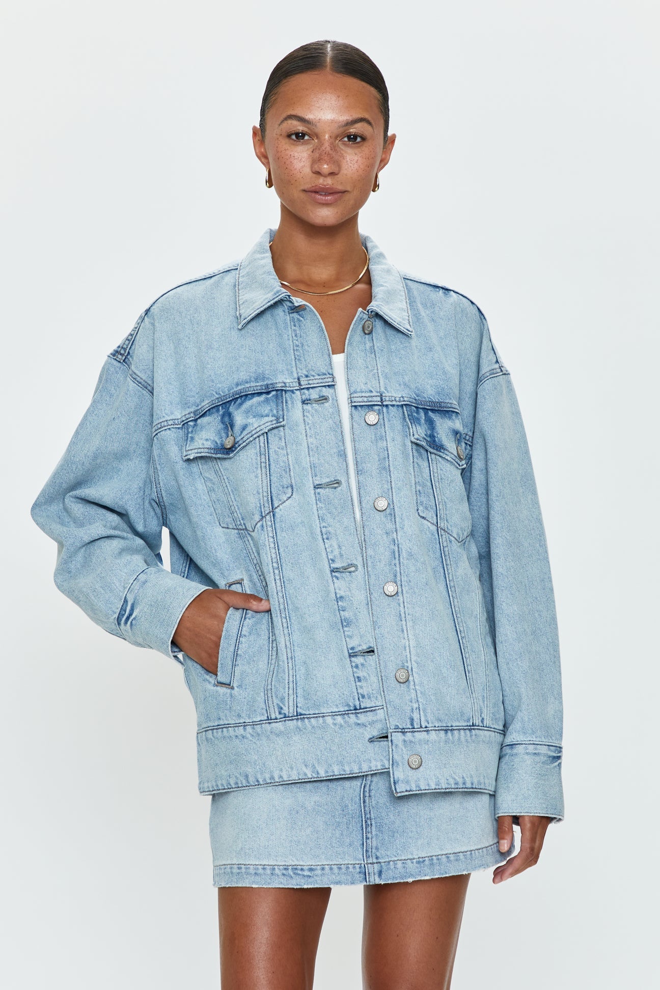 Dries Boyfriend Trucker Jacket - Nimes