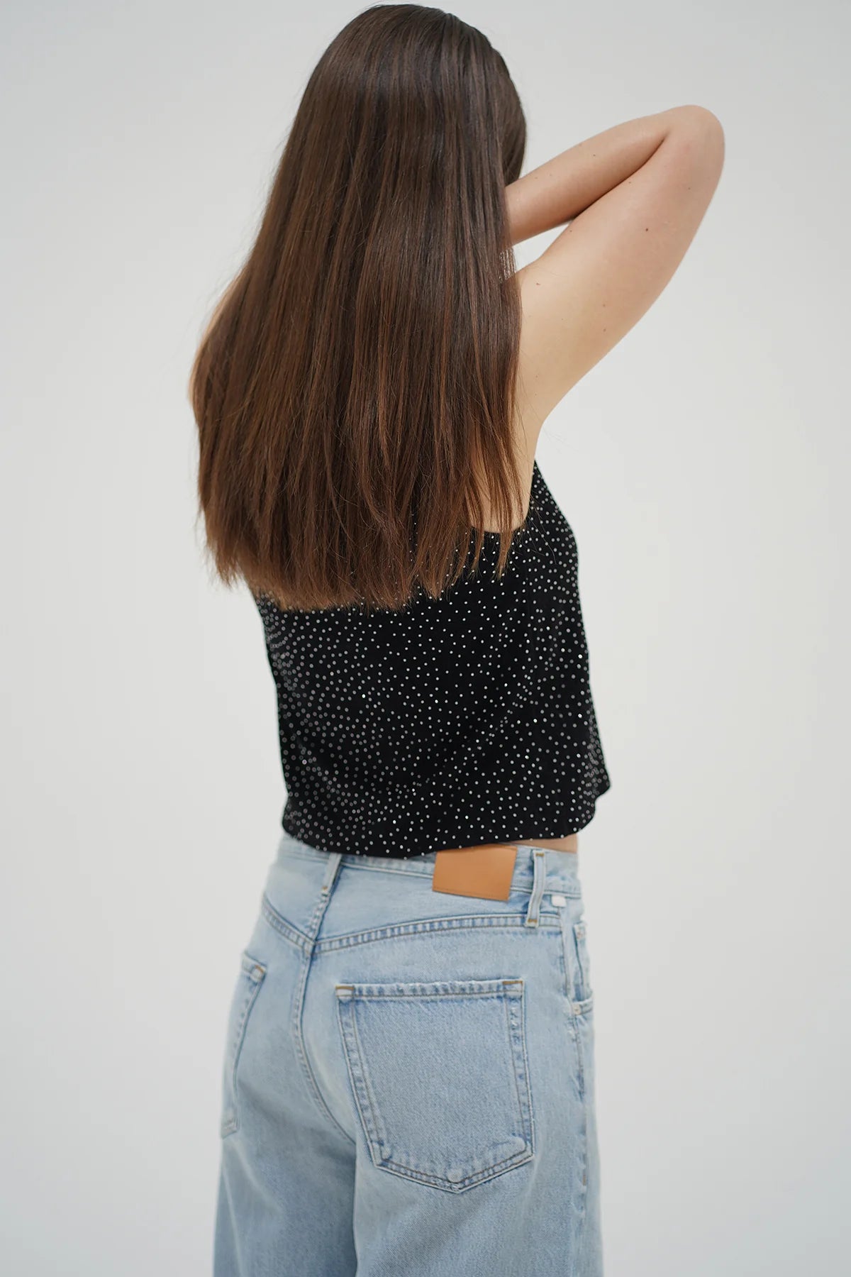 Ruby Studded Tank - Black