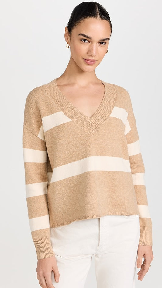 Morjana Sweater - Camel Stripe