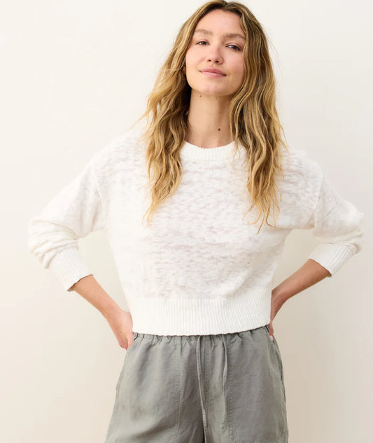 Seabreeze Crewneck Sweater-Cream