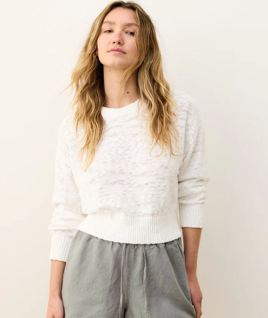 Seabreeze Crewneck Sweater-Cream