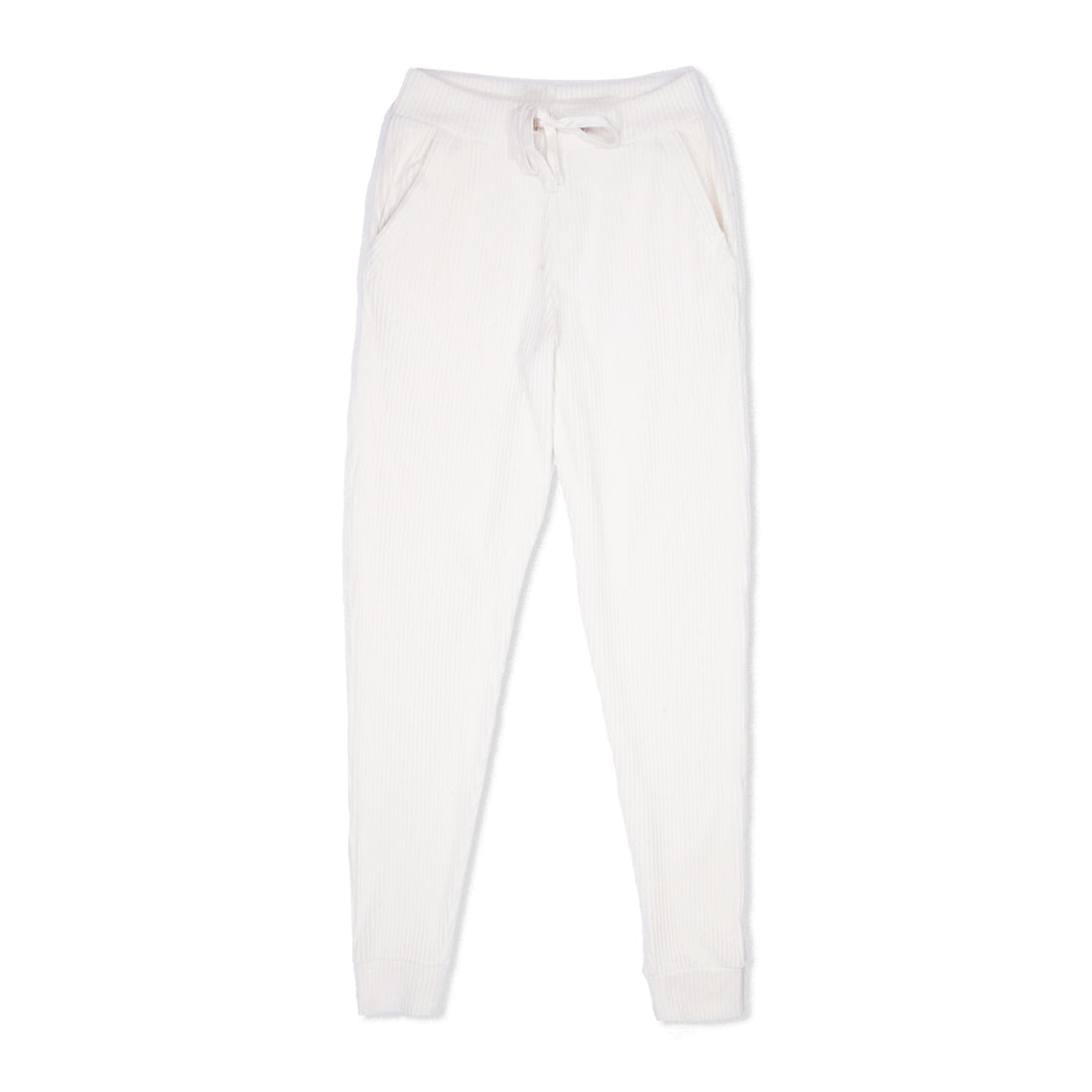 Malibu Ribbed Joggers - Off White