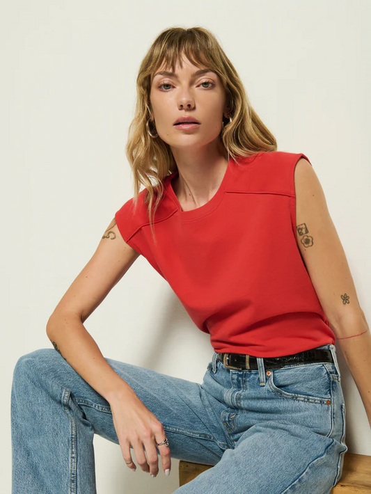 Perry Muscle Tank - Aurora Red
