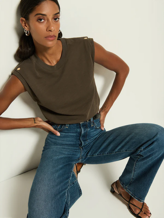 Marina Muscle Tee - Espresso