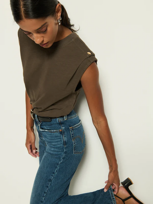 Marina Muscle Tee - Espresso