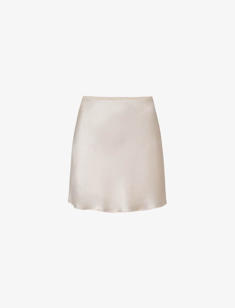 Silhouette Mini Skirt - Ivory