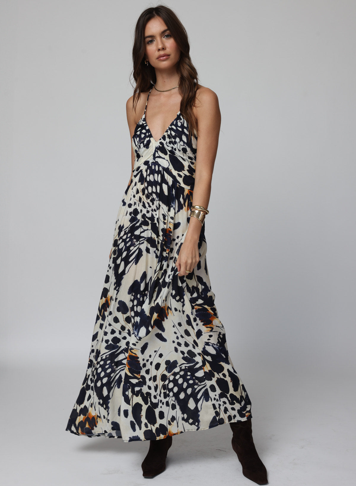 The Nikke Maxi Dress - Monarch