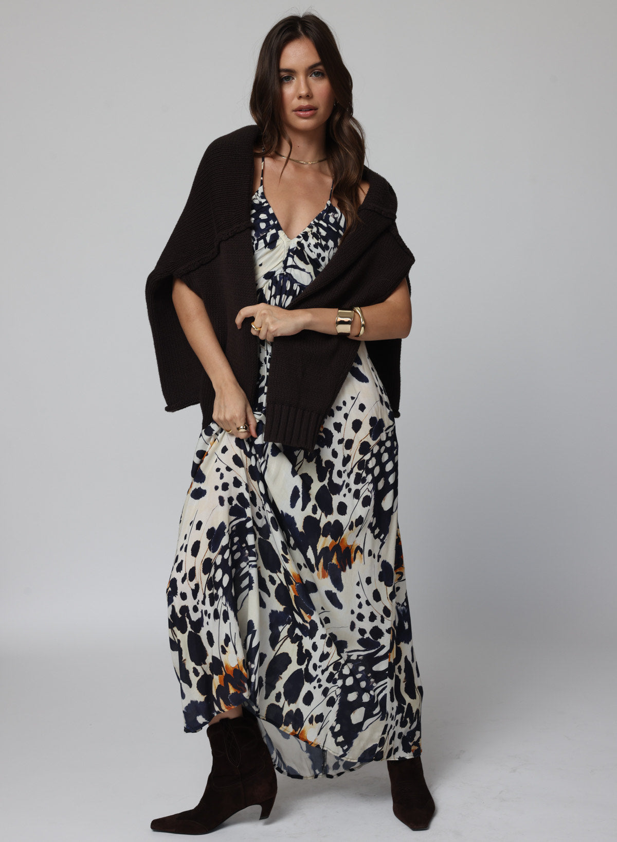 The Nikke Maxi Dress - Monarch