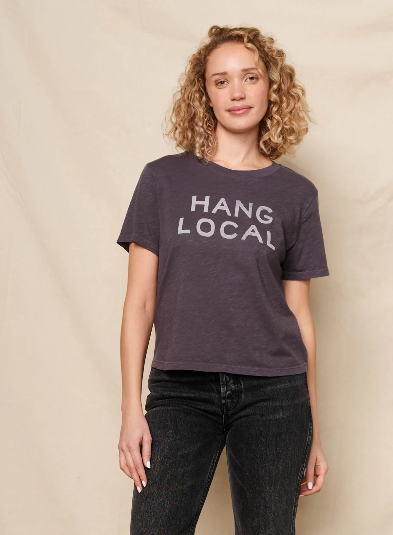 Hang Local Tee - Washed Black