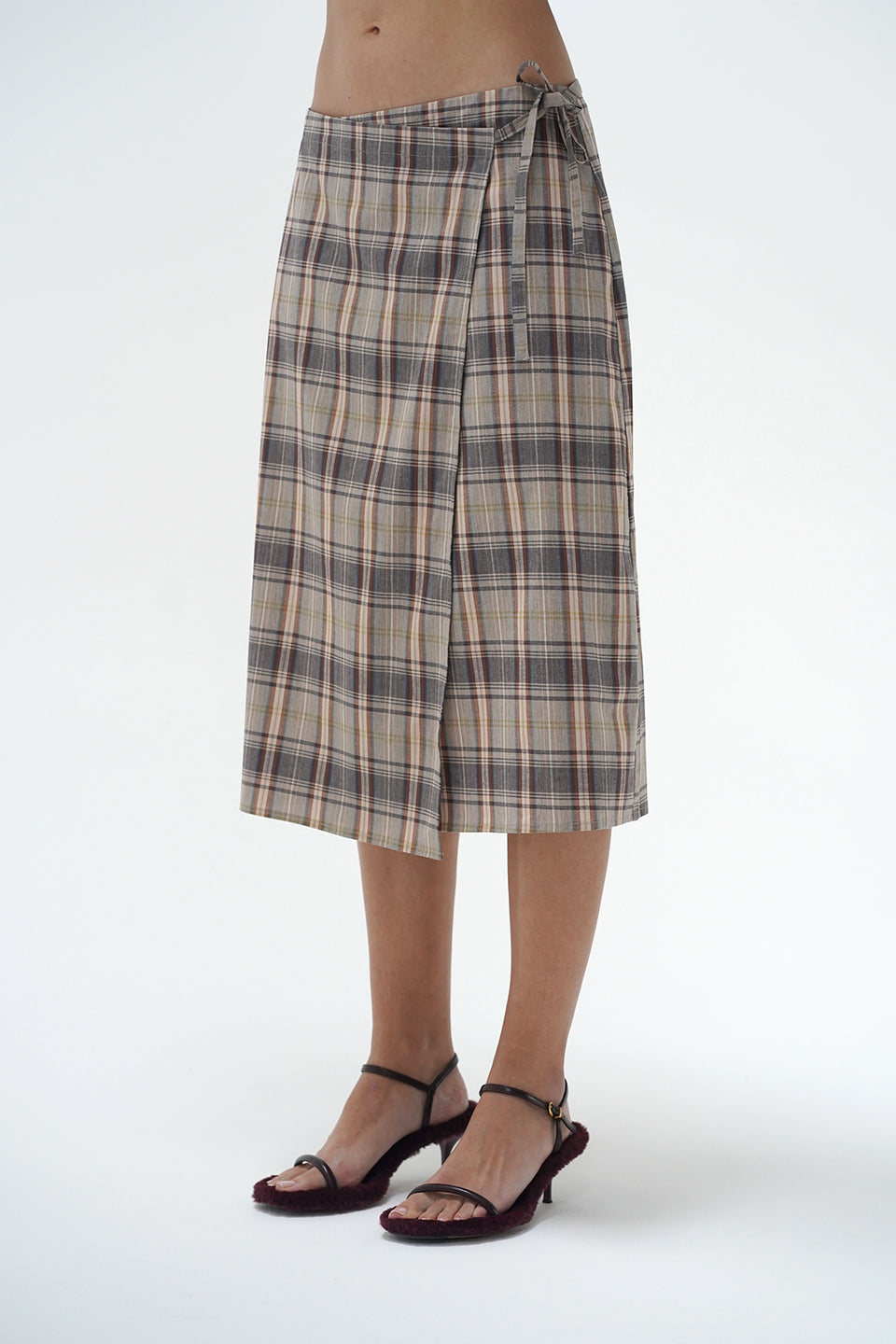 Nexus Plaid Wrap Skirt