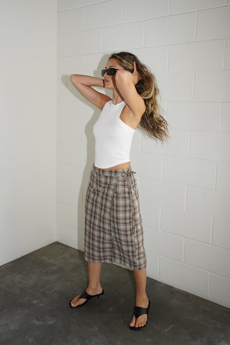 Nexus Plaid Wrap Skirt