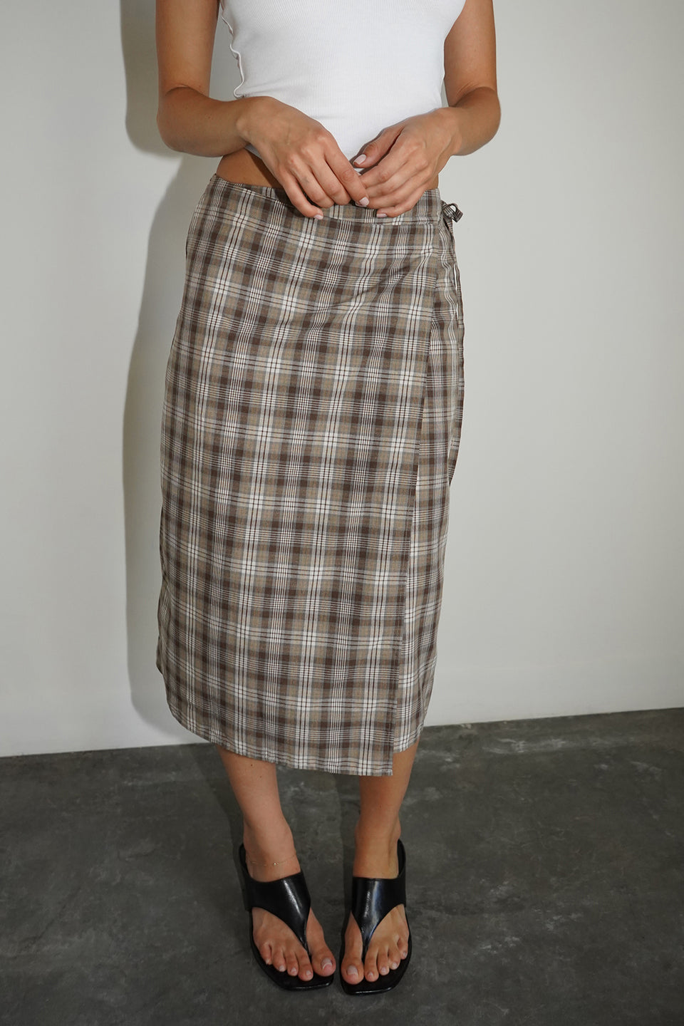 Nexus Plaid Wrap Skirt