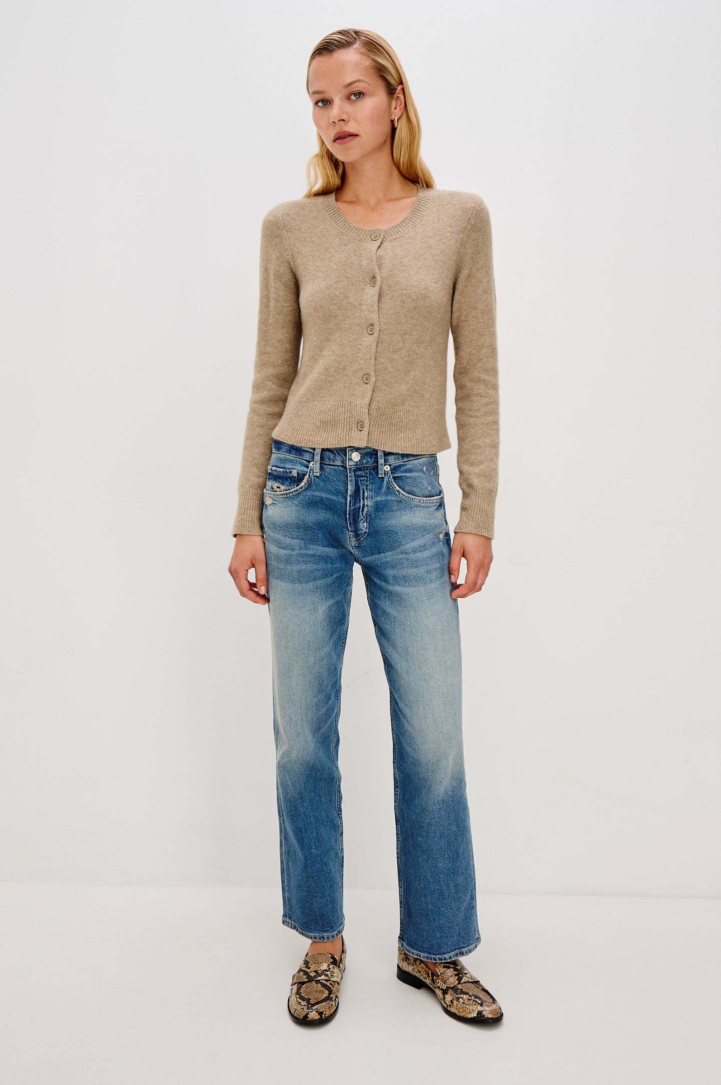 Matilda Cardigan - Heather Oat