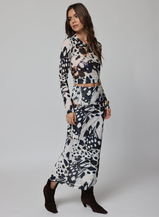 Mesh Long Sleeve Tee - Monarch