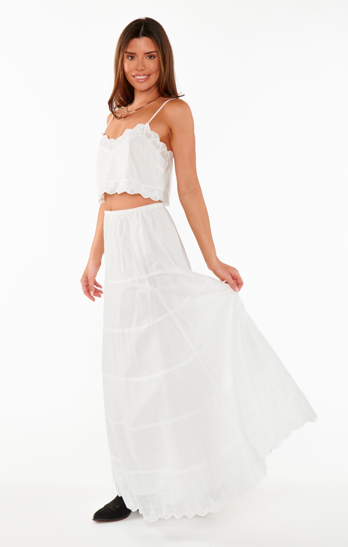 Jones Maxi Skirt - White Multi