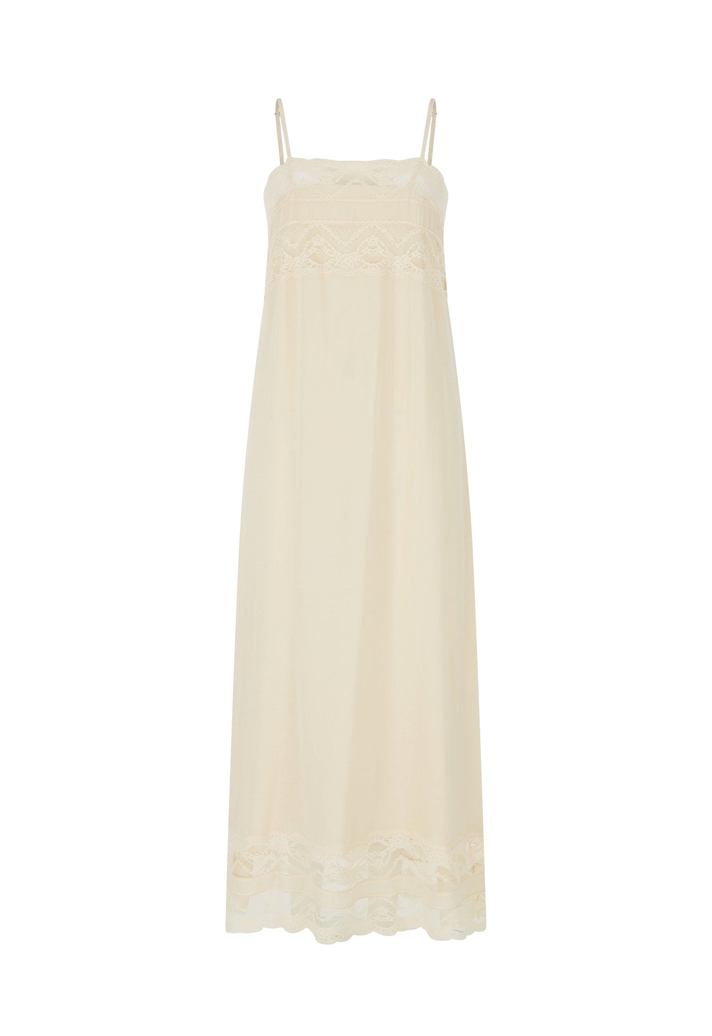 Mila Lace Dress - Vintage Cream