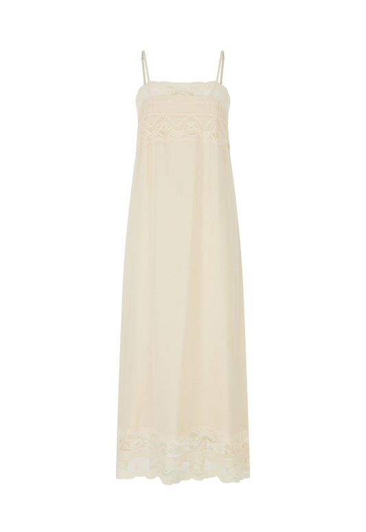 Mila Lace Dress - Vintage Cream
