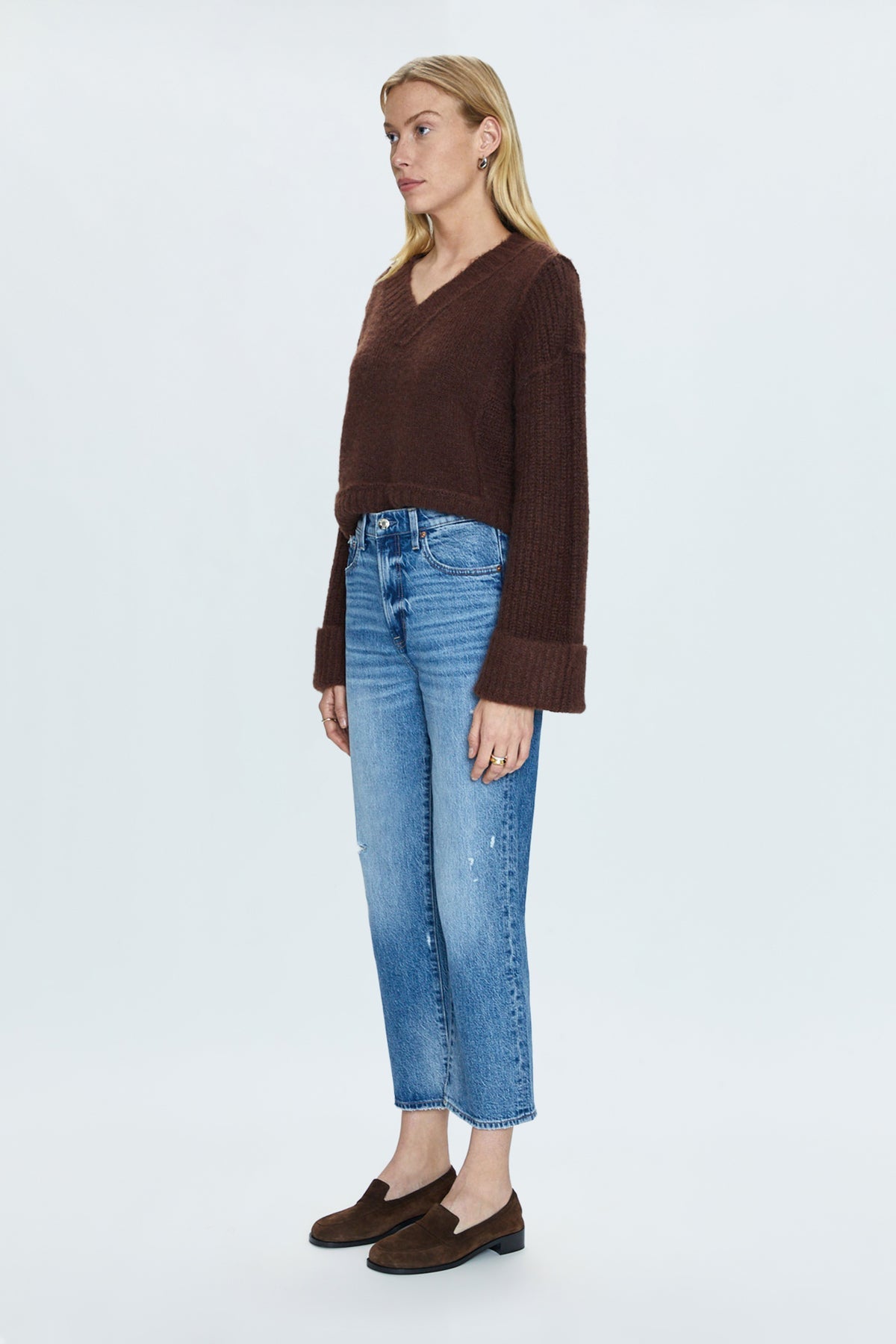 Cassie Super High Rise Straight Crop - Central Vintage