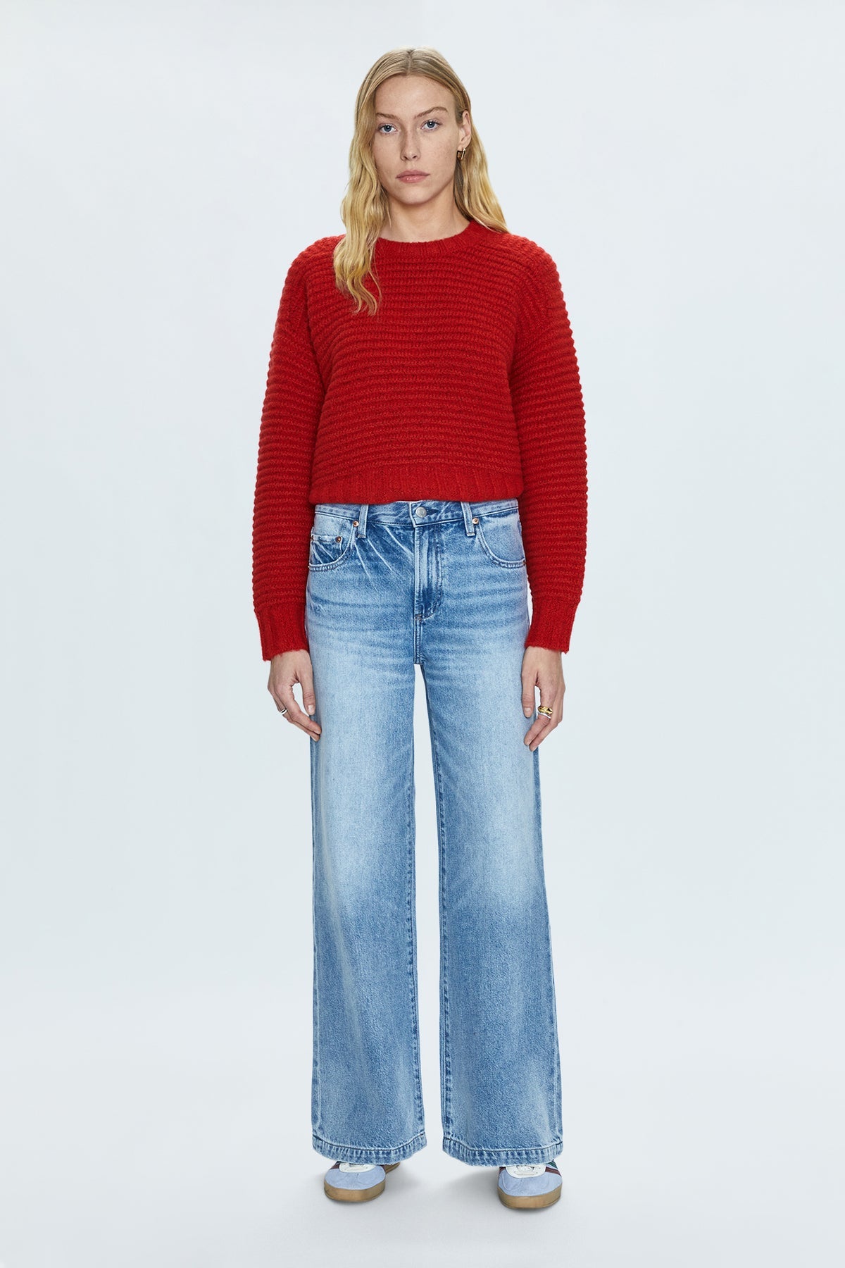 Jaydn Low Slung Palazzo Jeans - Runyon