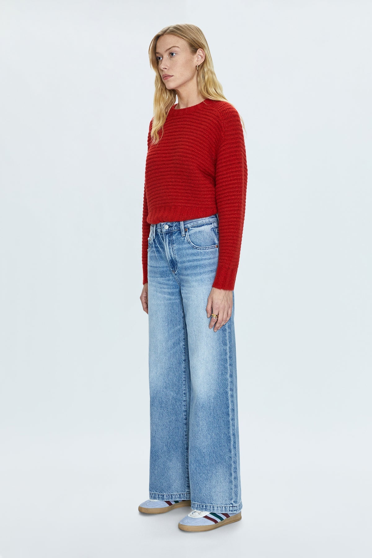 Jaydn Low Slung Palazzo Jeans - Runyon